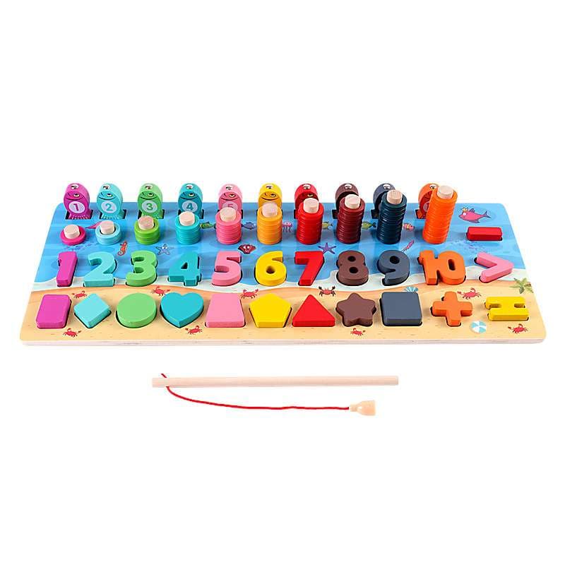 知育玩具 木製マルチタスクボード