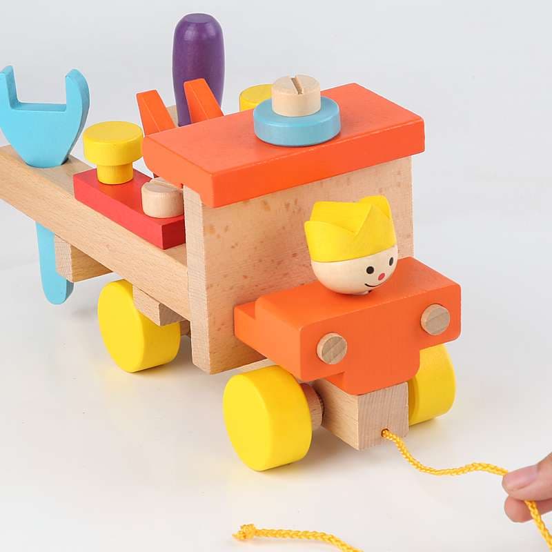知育玩具 知育ネジ車 たのしいこうさく