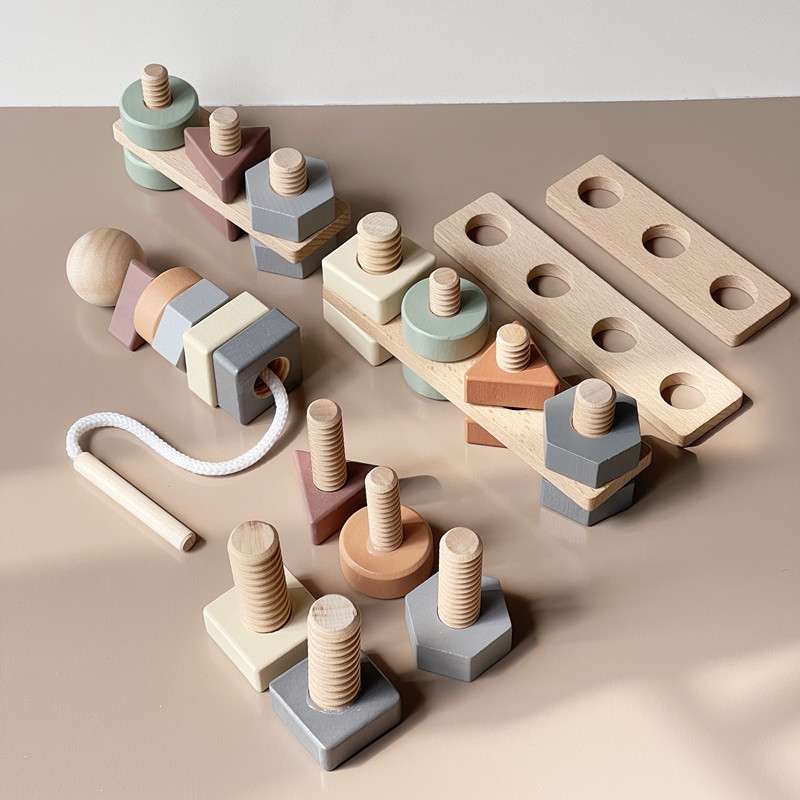 知育玩具 木のぬくもり ネジ遊び工具セット