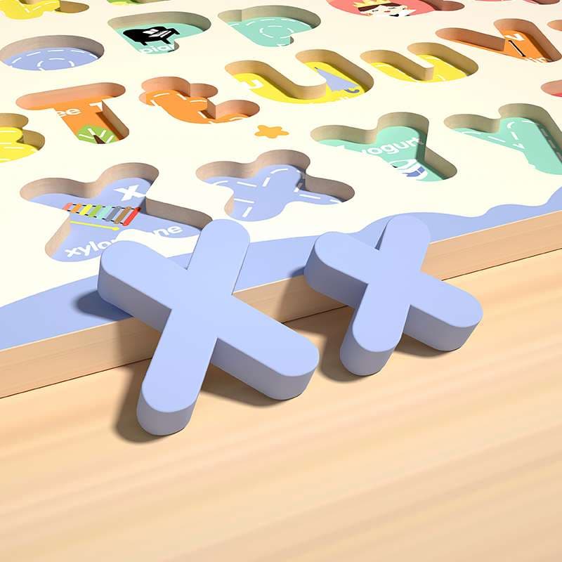 知育玩具 アルファベットパズル知育板