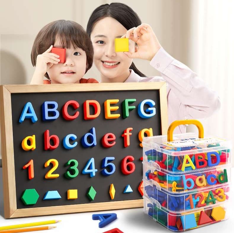 知育玩具  磁石アルファベット数字セット
