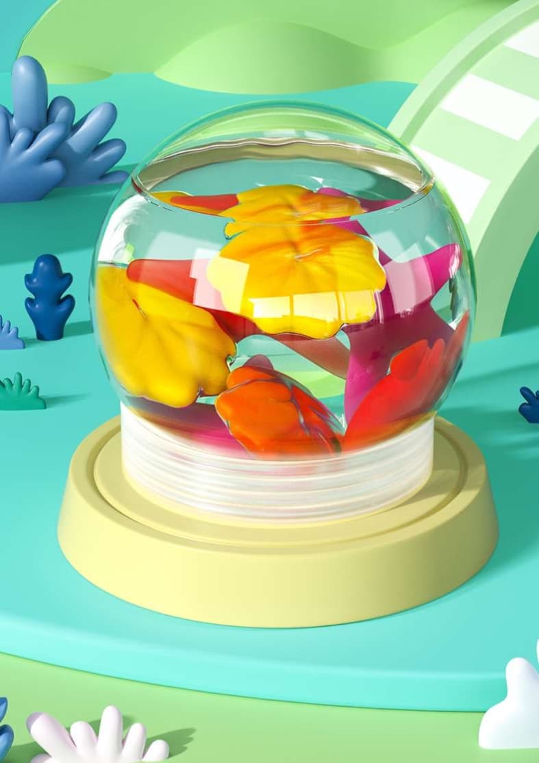 知育玩具 海の生き物造形ブロック