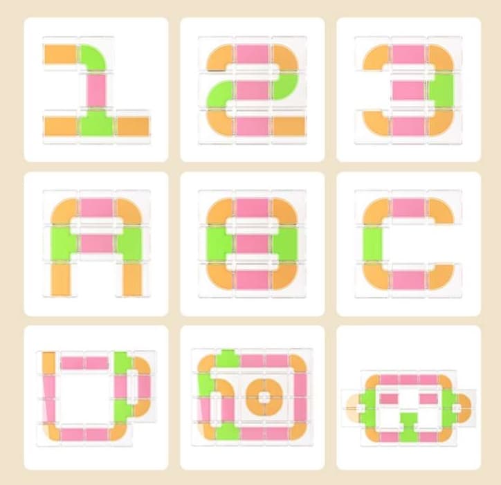 知育玩具 知育ブロック迷路パズル