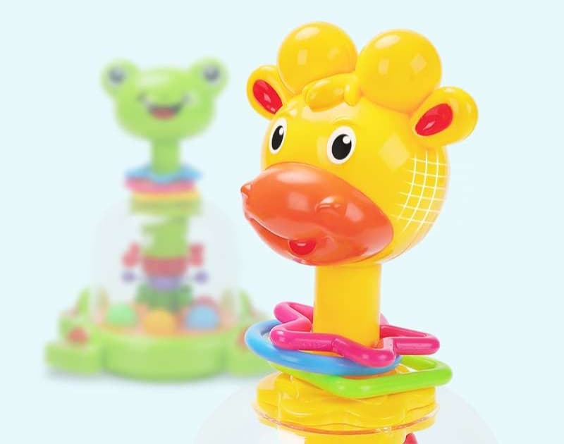 知育玩具 めくるめく動物タワー