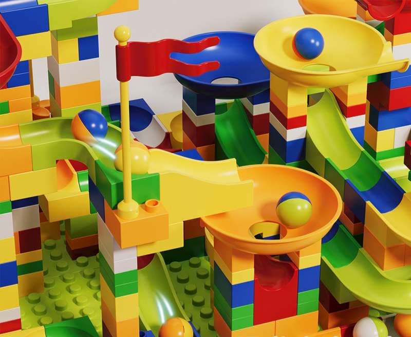 知育玩具 迷路スライダーブロック遊具