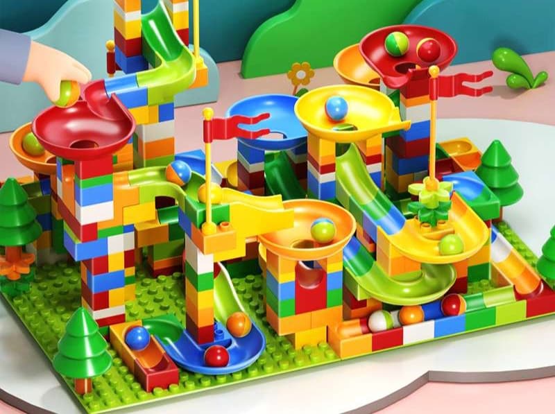 知育玩具 迷路スライダーブロック遊具