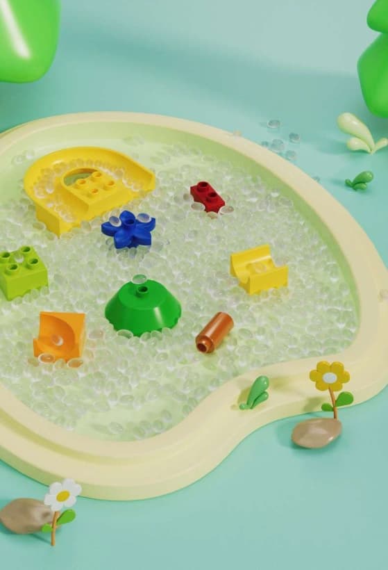 知育玩具 迷路スライダーブロック遊具