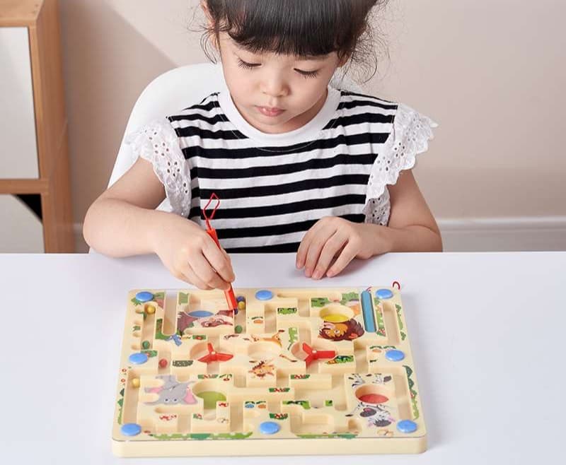 知育玩具 知育迷路 動物パズル マグネット遊び