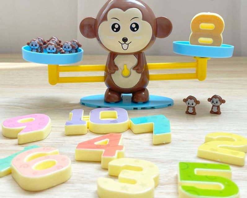 知育玩具 さる天秤バランスゲーム