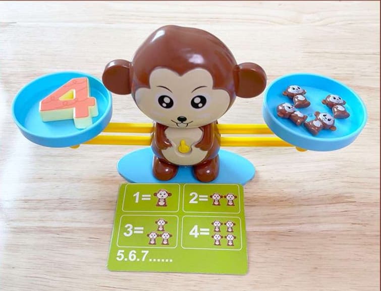 知育玩具 さる天秤バランスゲーム