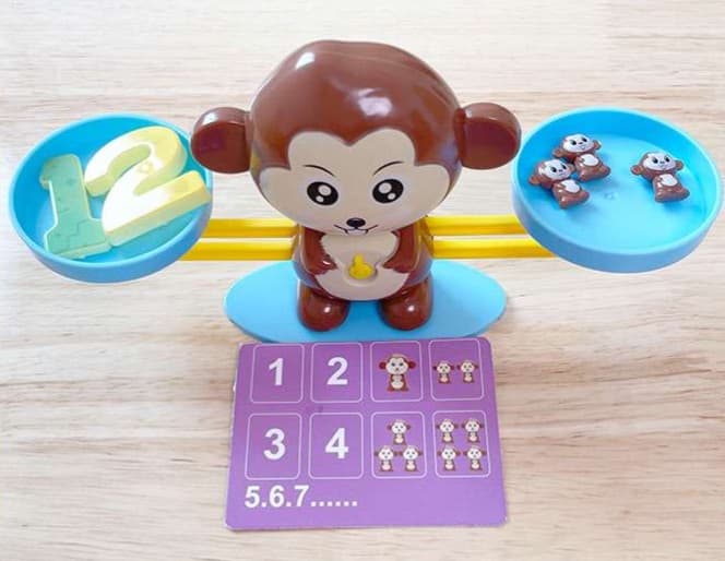知育玩具 さる天秤バランスゲーム