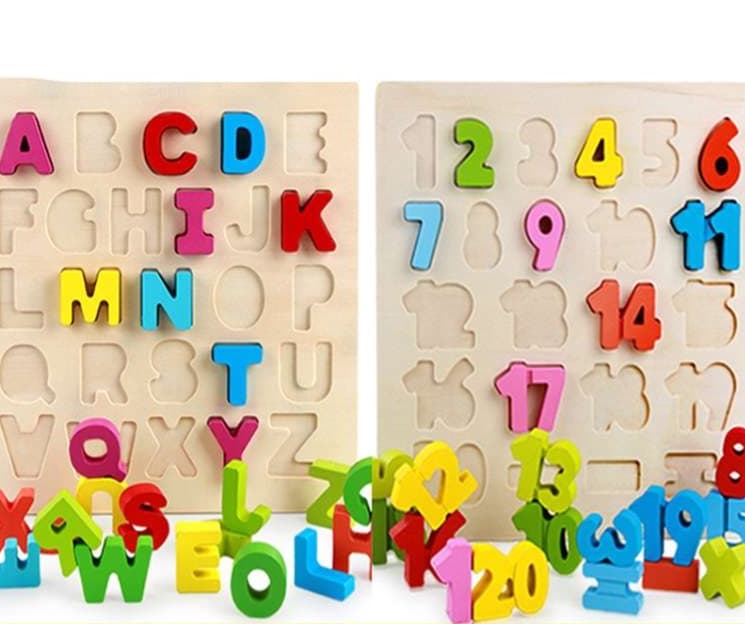 知育玩具 知育アルファベット・数字パズル