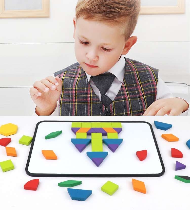 知育玩具 知育パズル磁石ブロック