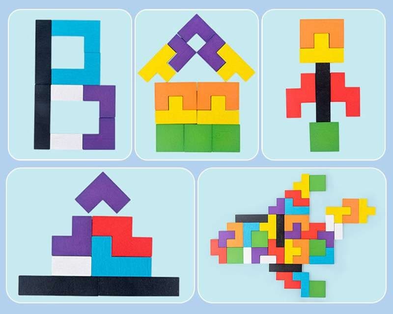 知育玩具 頭脳派パズルブロック