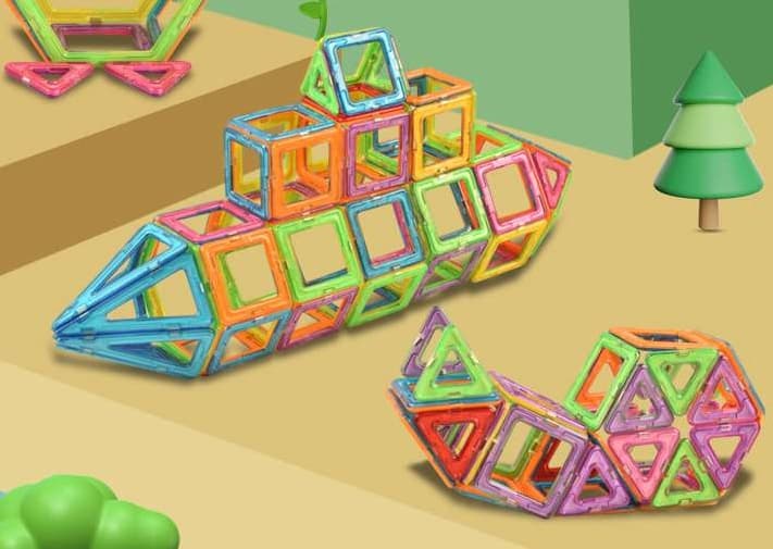 知育玩具 磁石ブロック積み木セット
