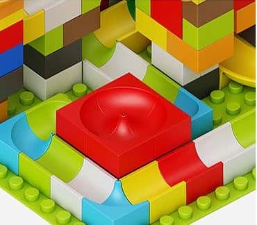 知育玩具 ブロック迷路パズル組み立て遊具