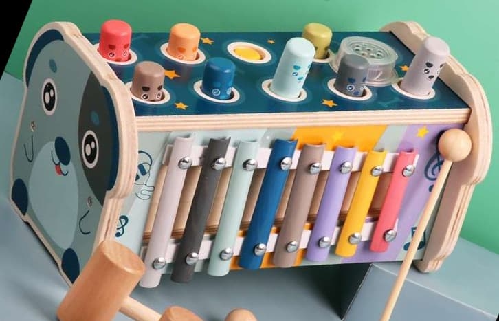 知育玩具 わんわん音楽たたきゲーム