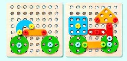 知育玩具 知育工具セット ブロック遊び