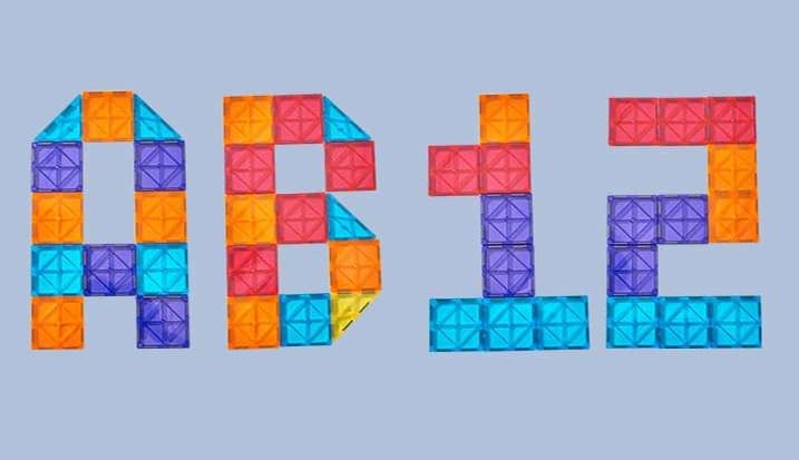知育玩具 光と創造の磁石ブロック