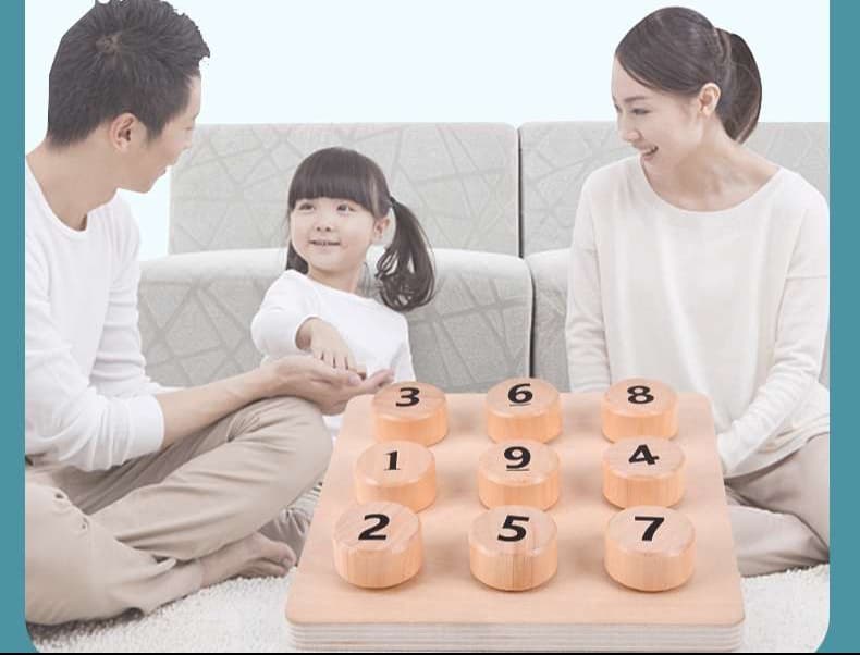 知育玩具 木製数字パズル学習セット