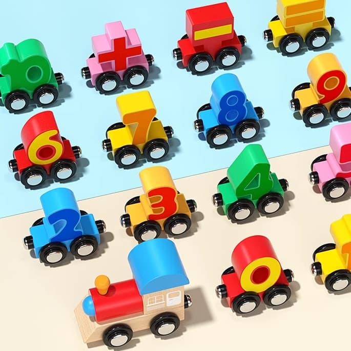 知育玩具 数字列車 知育積み木セット
