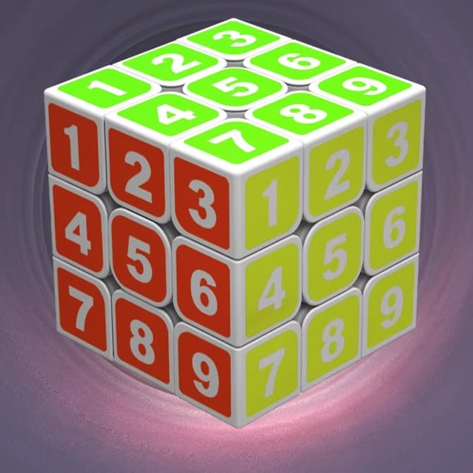 知育玩具 数字パズルキューブ 初めての立体脳トレ