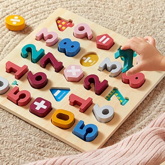 知育玩具 数字 知育数字パズル 立体はめ込み遊び