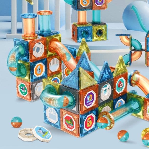 知育玩具 透明コロコロ迷路ビルダー