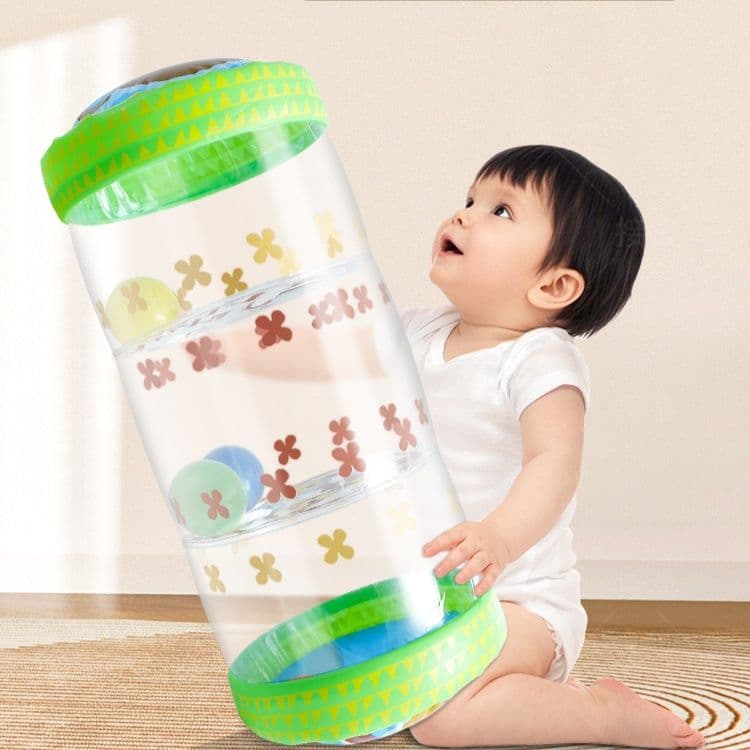 知育玩具 赤ちゃん用転がしロール筒