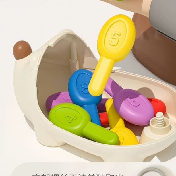 知育玩具 はりねずみ数字合わせパズル