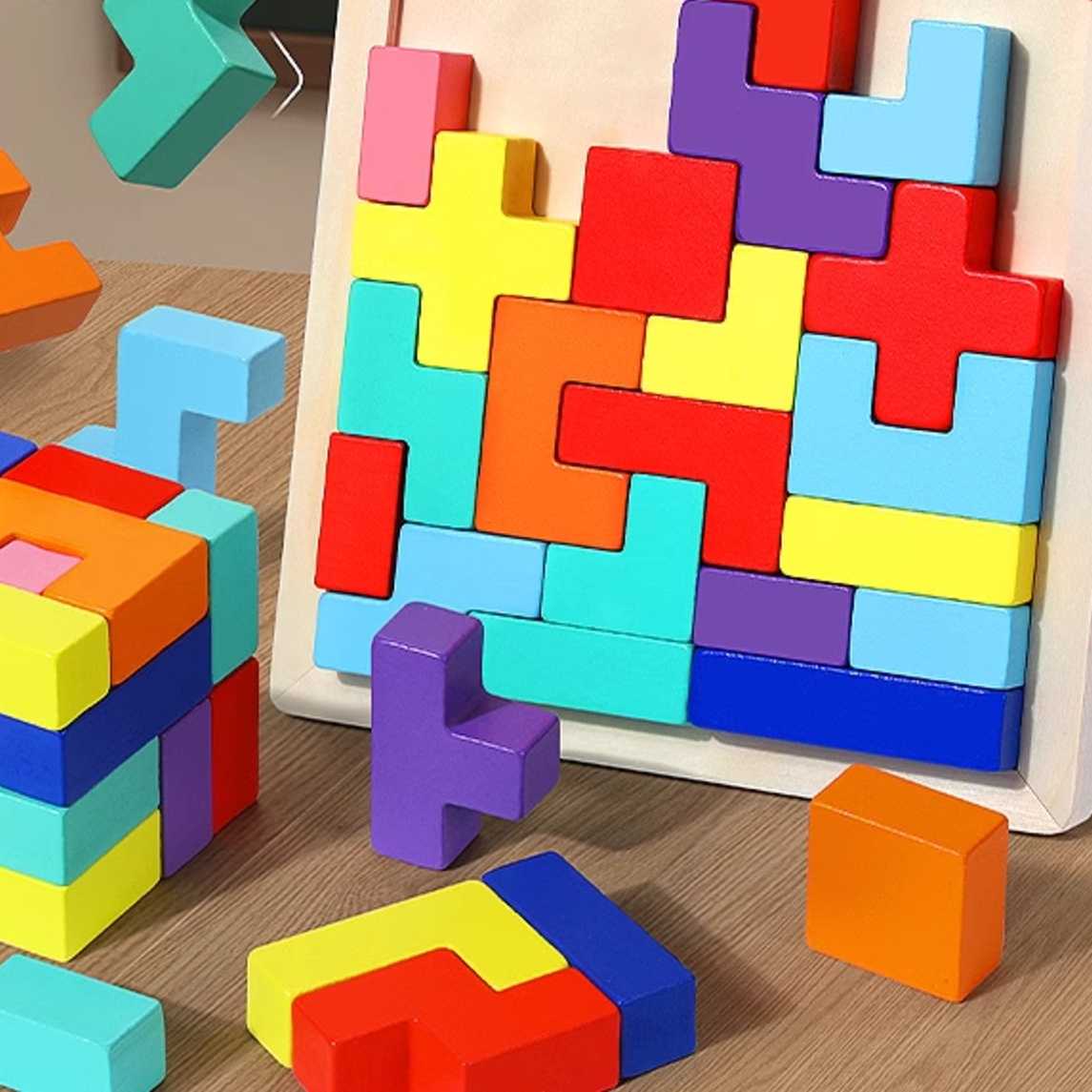 知育玩具 立体パズル脳力育成ボード