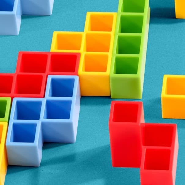 知育玩具 積み重ねバランスゲーム収納付き知育ブロック