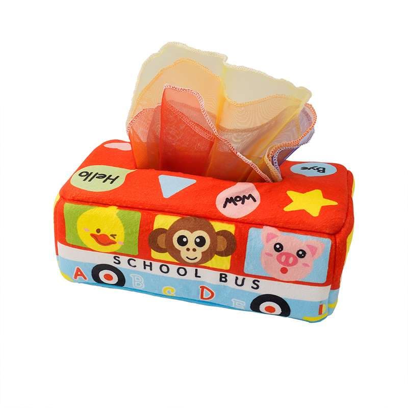 知育玩具 赤ちゃん向け知育ティッシュ遊び