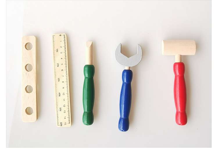 知育玩具 木製お仕事ごっこ工具セット
