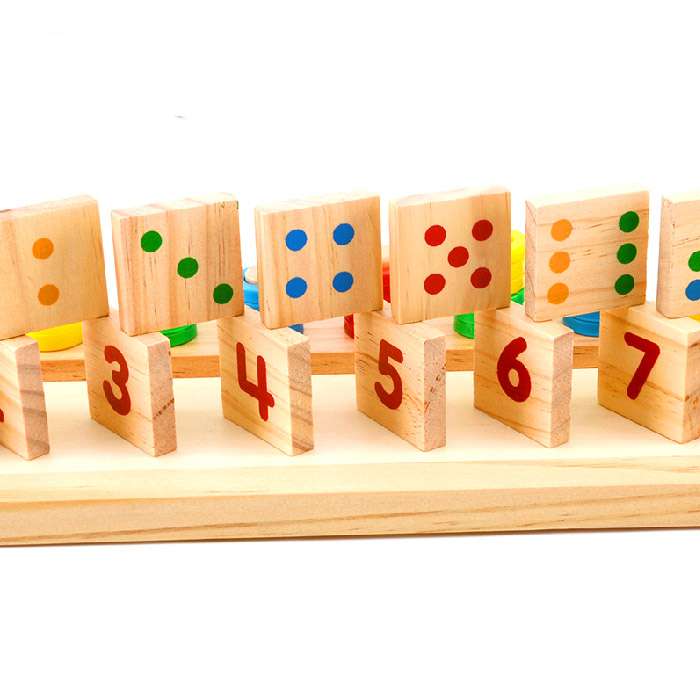 知育玩具 木製数字カウントボード