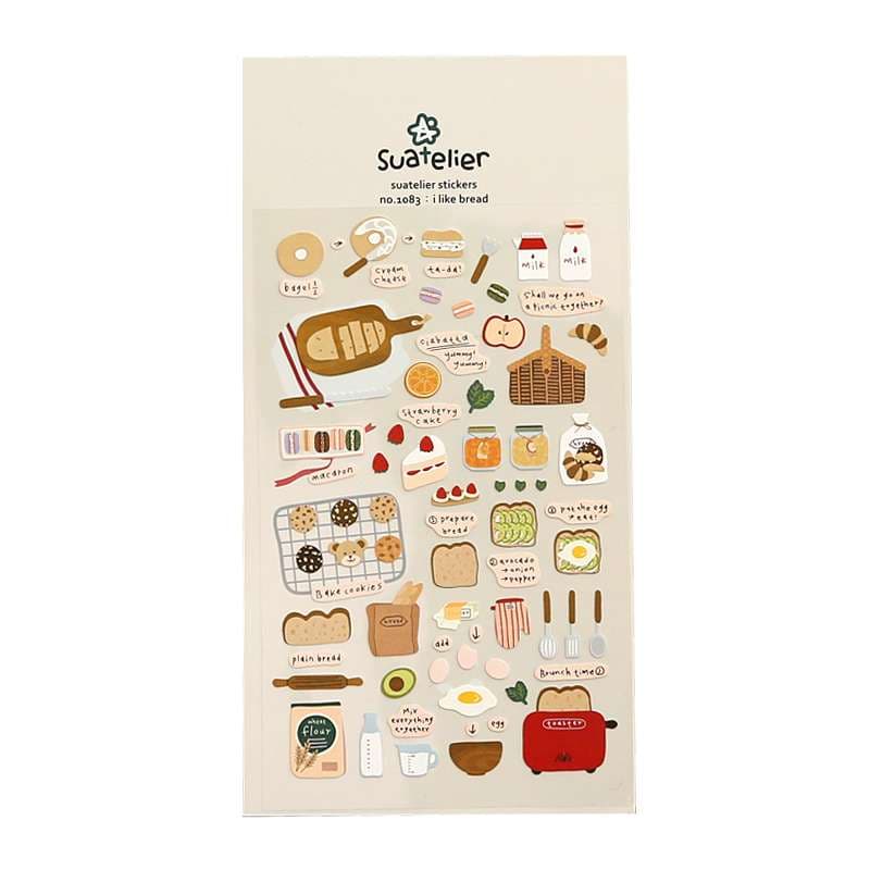 知育玩具  朝食語彙学習シール