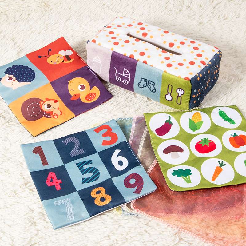 知育玩具 赤ちゃん知育ティッシュボックス