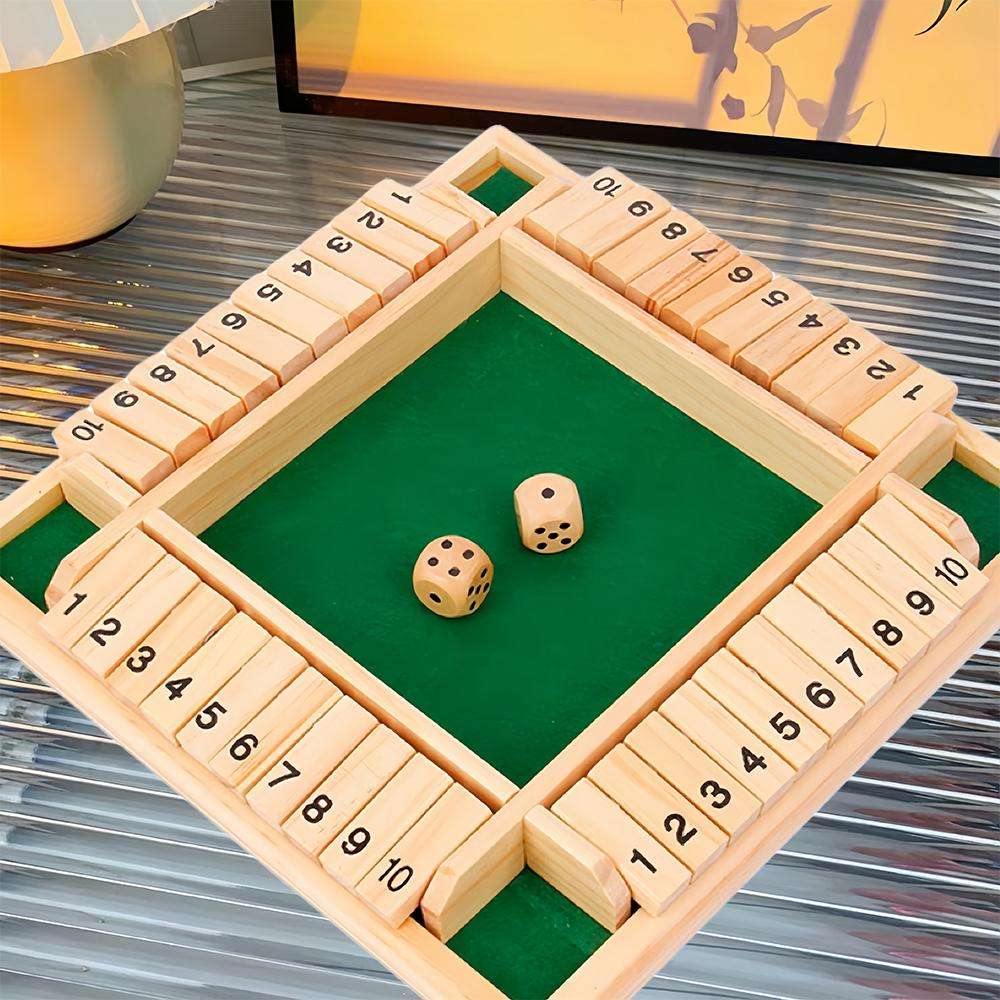 知育玩具 四面木製数字サイコロゲーム
