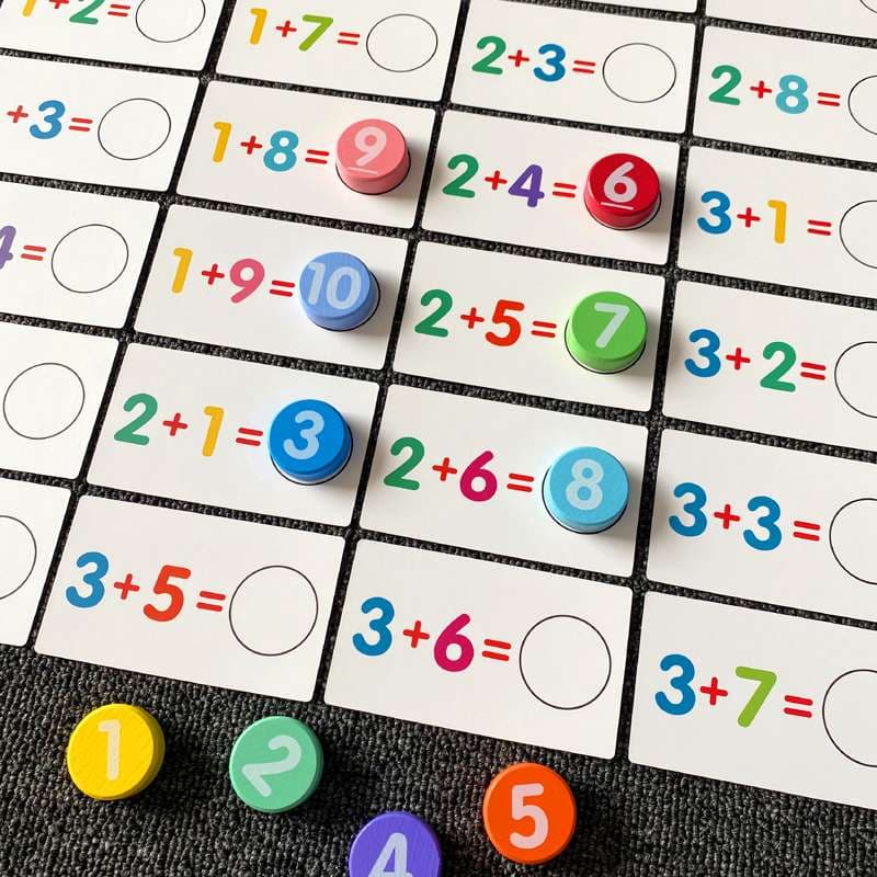 知育玩具 算数ブロックパズル