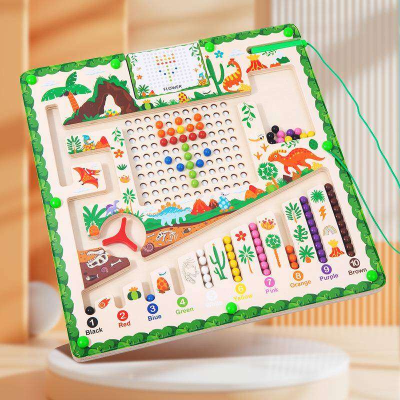 知育玩具 恐竜バラエティパズル盤