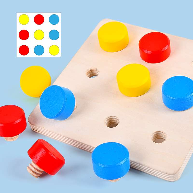 知育玩具 木製数字パズル学習セット