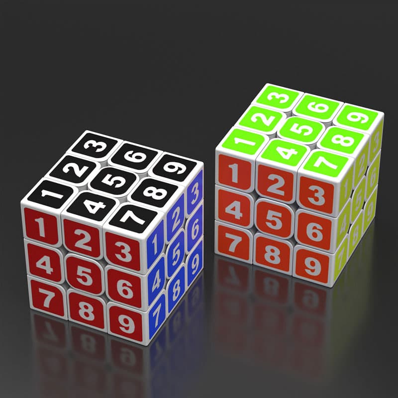 知育玩具 数字パズルキューブ 初めての立体脳トレ