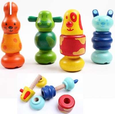 知育玩具 くるくるピカピカねじくみたて