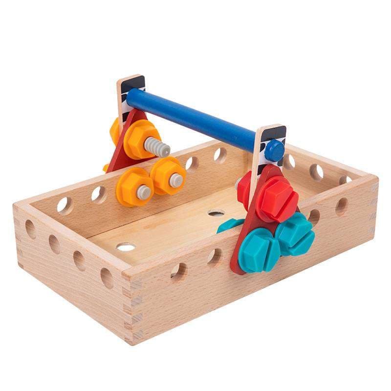 知育玩具  木製ねじ遊び工具セット