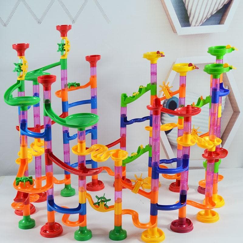 知育玩具 知育パズル型ビー玉転がしタワー
