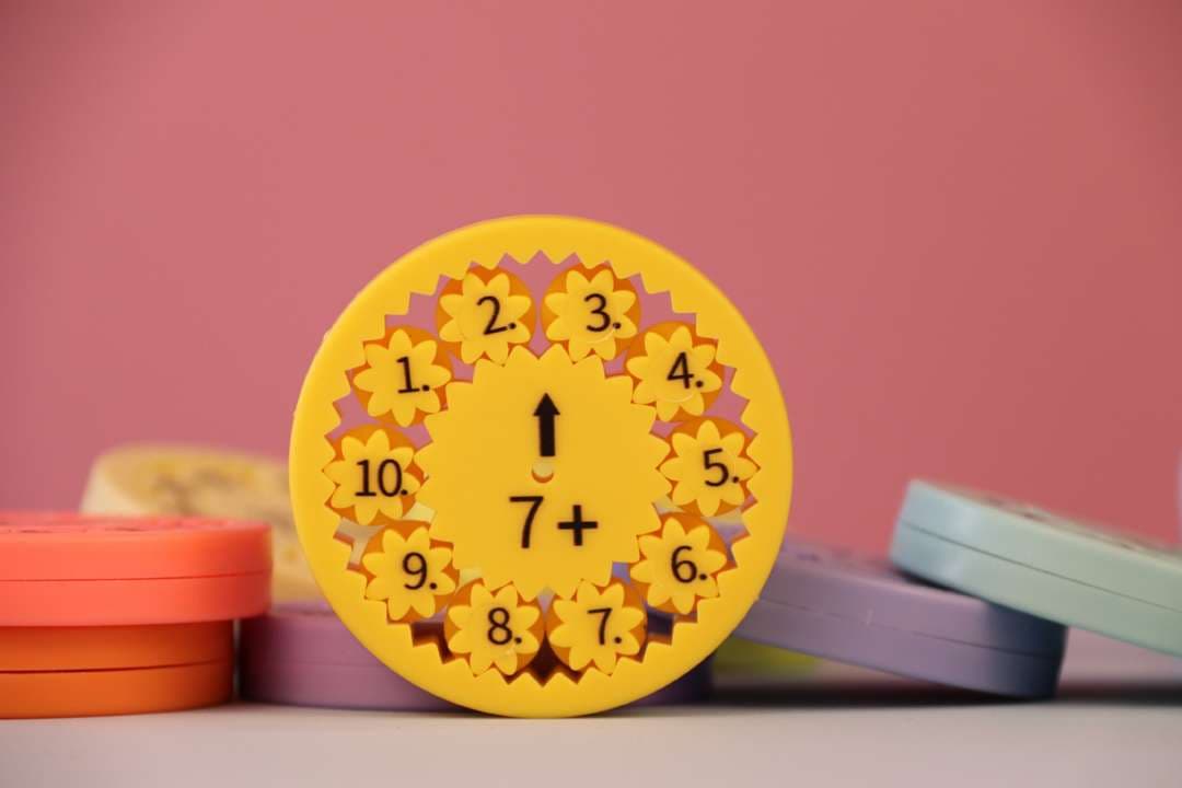 知育玩具 花びら時計学習盤