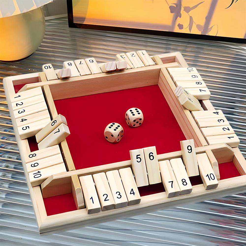 知育玩具 四面木製数字サイコロゲーム