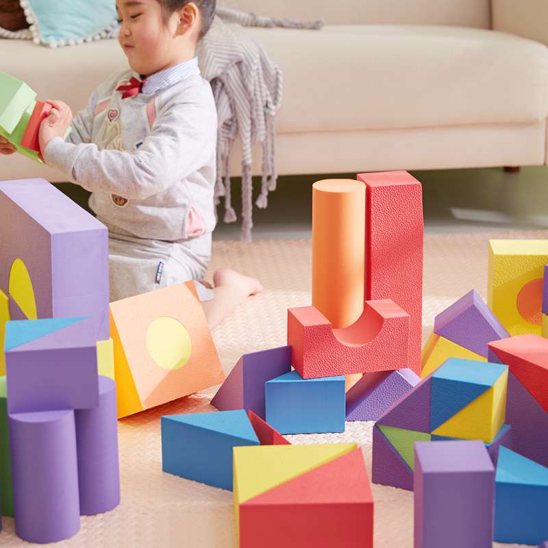 知育玩具 積み木で遊ぼう！知育ブロックセット