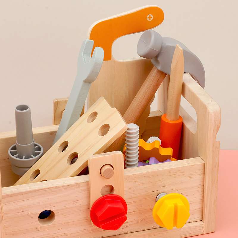 知育玩具  木製ねじ遊び知育ツールセット