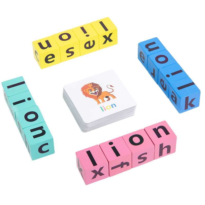 知育玩具 楽しく学ぶ！単語ブロックセット